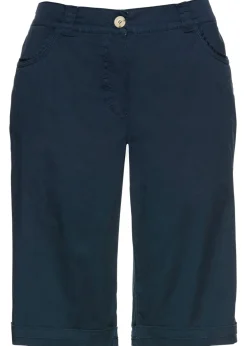 Hot Bermudas de algodón con cinturilla cómoda Mujer Shorts|Pantalones