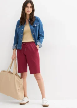 Clearance Bermudas de chándal de algodón puro Mujer Shorts|Básicos