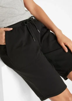 Hot Bermudas de chándal de algodón puro Mujer Shorts|Básicos
