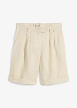 New Bermudas de lino puro Mujer Premium|Shorts