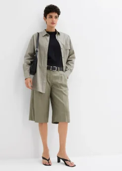 Bermudas de lyocell fluido Mujer Esenciales|Shorts