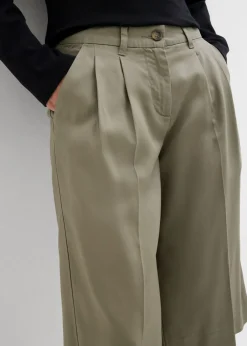 Bermudas de lyocell fluido Mujer Esenciales|Shorts