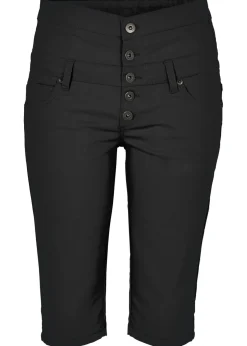 Hot Bermudas de mezcla de algodón elástico Mujer Shorts|Pantalones