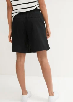 Sale Bermudas de mezcla de lino y algodón Mujer Shorts|Pantalones