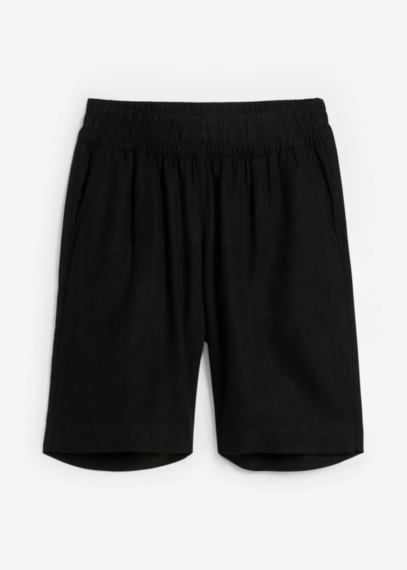 Bermudas de mezcla de lino y viscosa Mujer Shorts|Pantalones