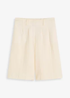 Bermudas de mezcla de viscosa suave Mujer Shorts|Pantalones
