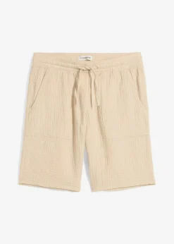 Bermudas de muselina sin cierre Mujer Shorts|Pantalones