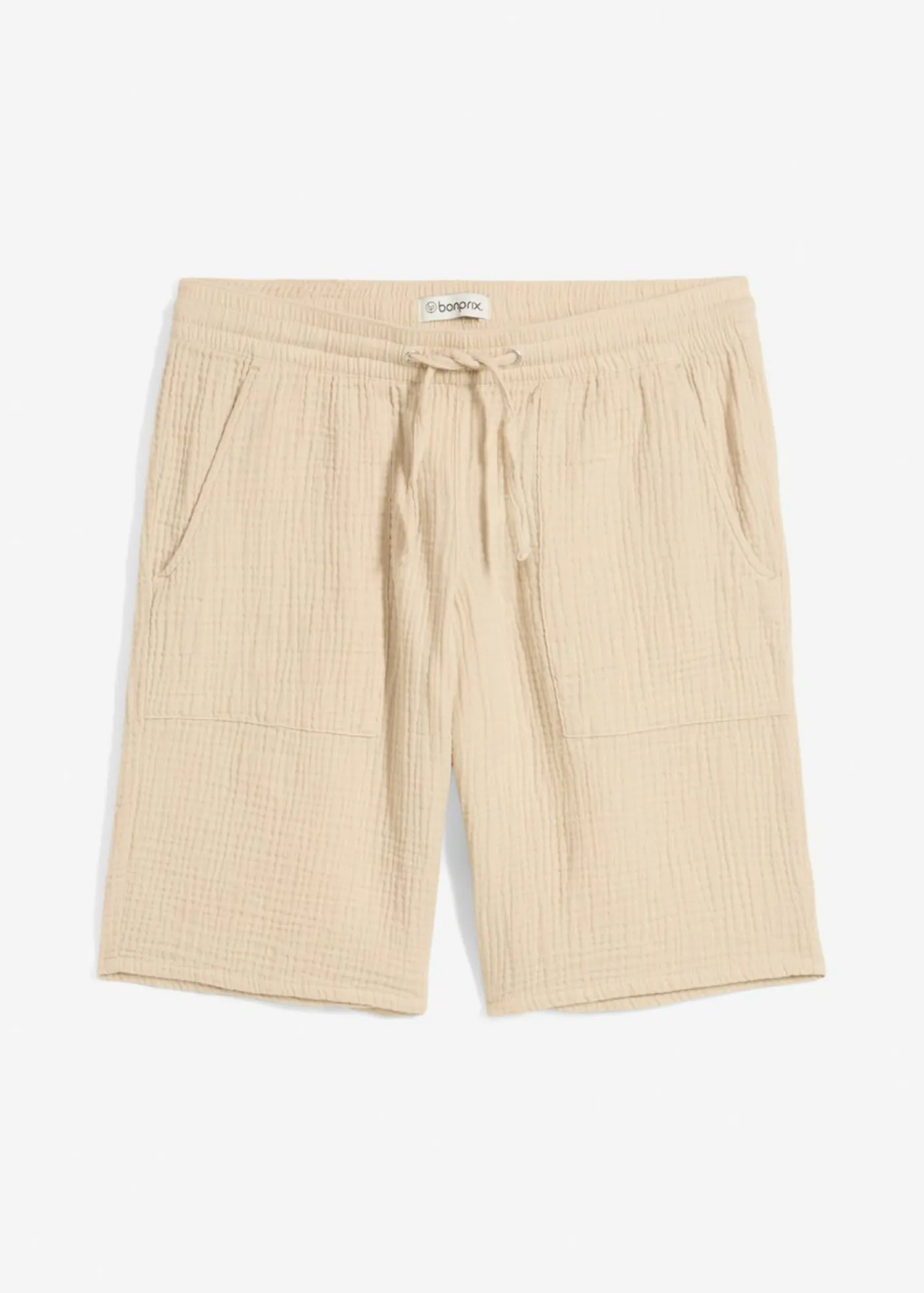 Bermudas de muselina sin cierre Mujer Shorts|Pantalones