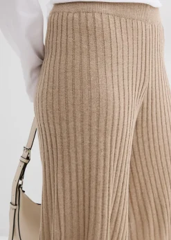 Clearance Bermudas de punto de mezcla de viscosa con talle alto Mujer Esenciales|Shorts