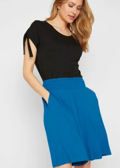 Best Bermudas de punto de mezcla de viscosa Mujer Shorts|Pantalones