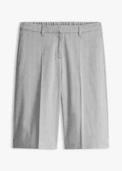 Sale Bermudas de raya diplomática con pinzas Mujer Shorts|Pantalones