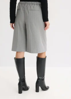 Sale Bermudas de raya diplomática con pinzas Mujer Shorts|Pantalones