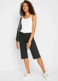 Clearance Bermudas largas con cintura elástica Mujer Shorts|Pantalones