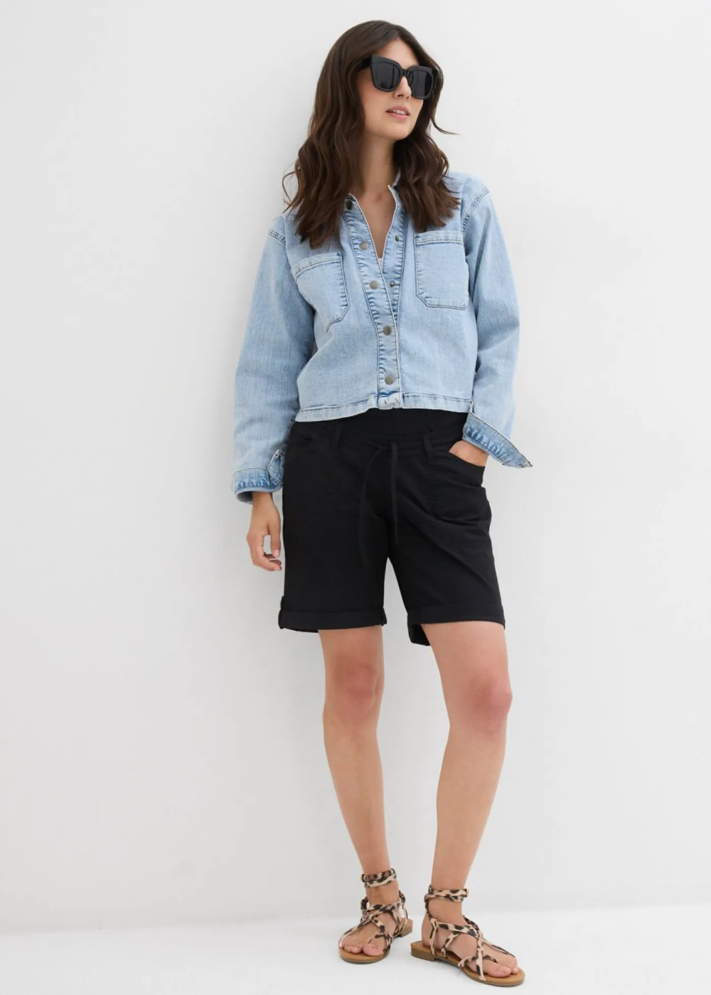 Best Bermudas premamá 2 en 1 convertibles en pantalón corto Mujer Premamá