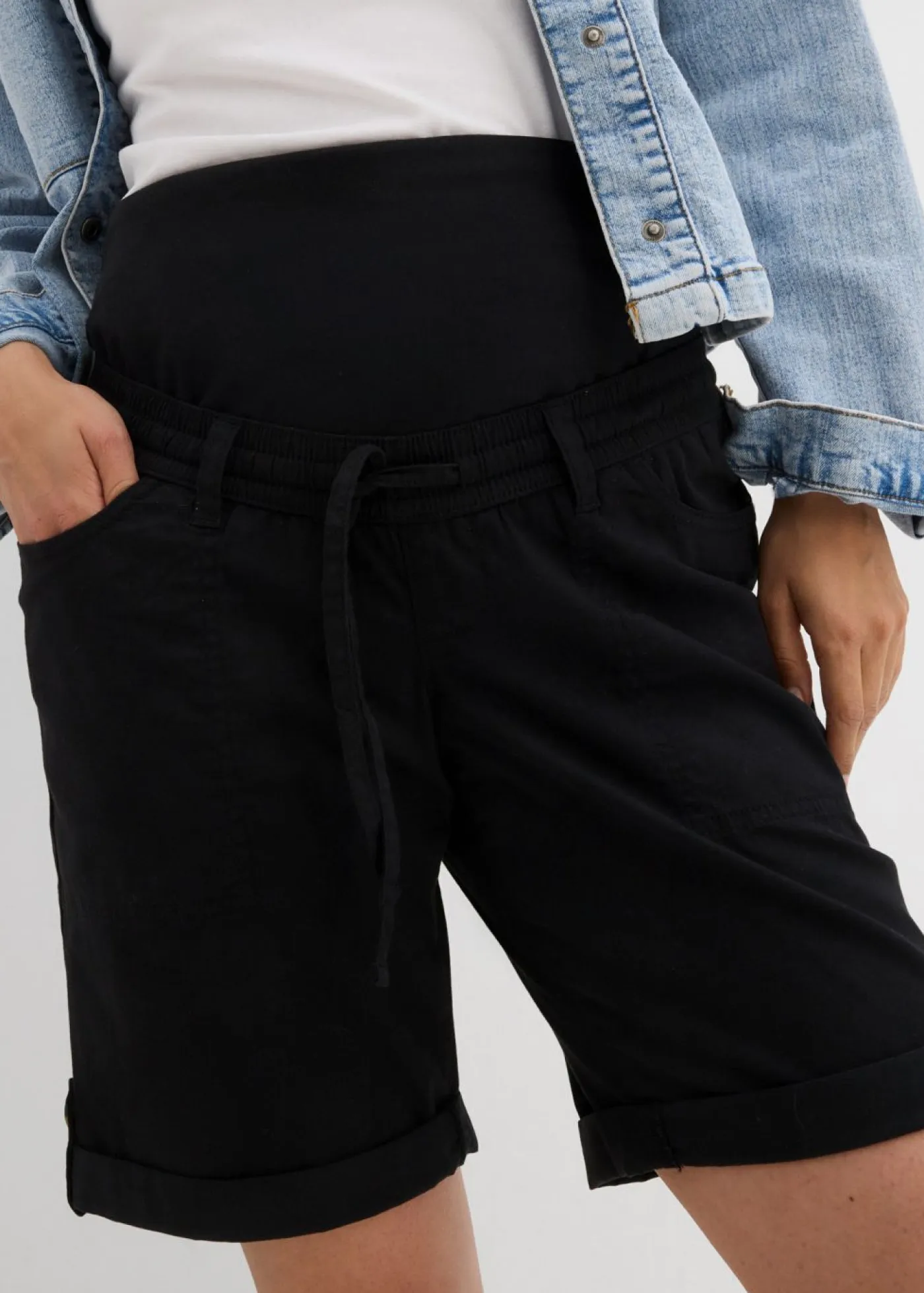 Best Bermudas premamá 2 en 1 convertibles en pantalón corto Mujer Premamá