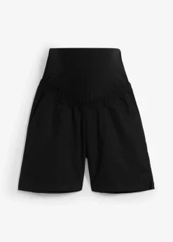 Best Bermudas premamá 2 en 1 de lino y algodón con banda abdominal Mujer Premamá