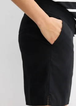 Best Bermudas premamá 2 en 1 de lino y algodón con banda abdominal Mujer Premamá
