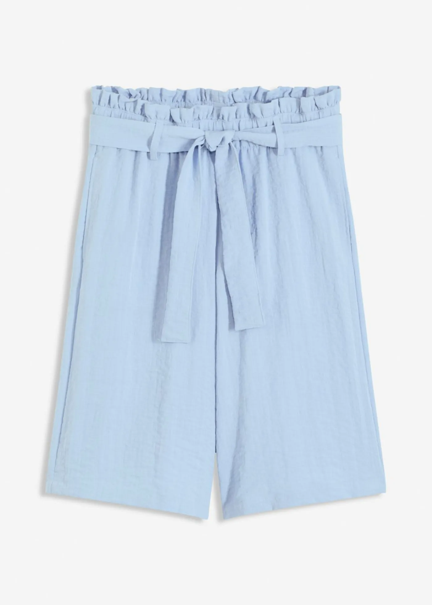 New Bermudas sin cierre de mezcla de viscosa fluida Mujer Shorts|Pantalones