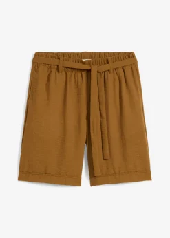 Clearance Bermudas tipo paperbag Mujer Shorts|Pantalones