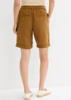 Clearance Bermudas tipo paperbag Mujer Shorts|Pantalones