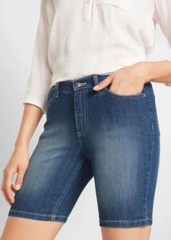 Sale Bermudas vaqueras de talle medio Mujer Shorts|Vaqueros