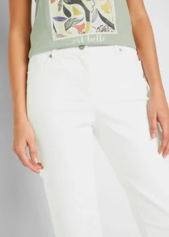Discount Bermudas vaqueras, elásticas, con bajo enrollado Mujer Shorts|Vaqueros
