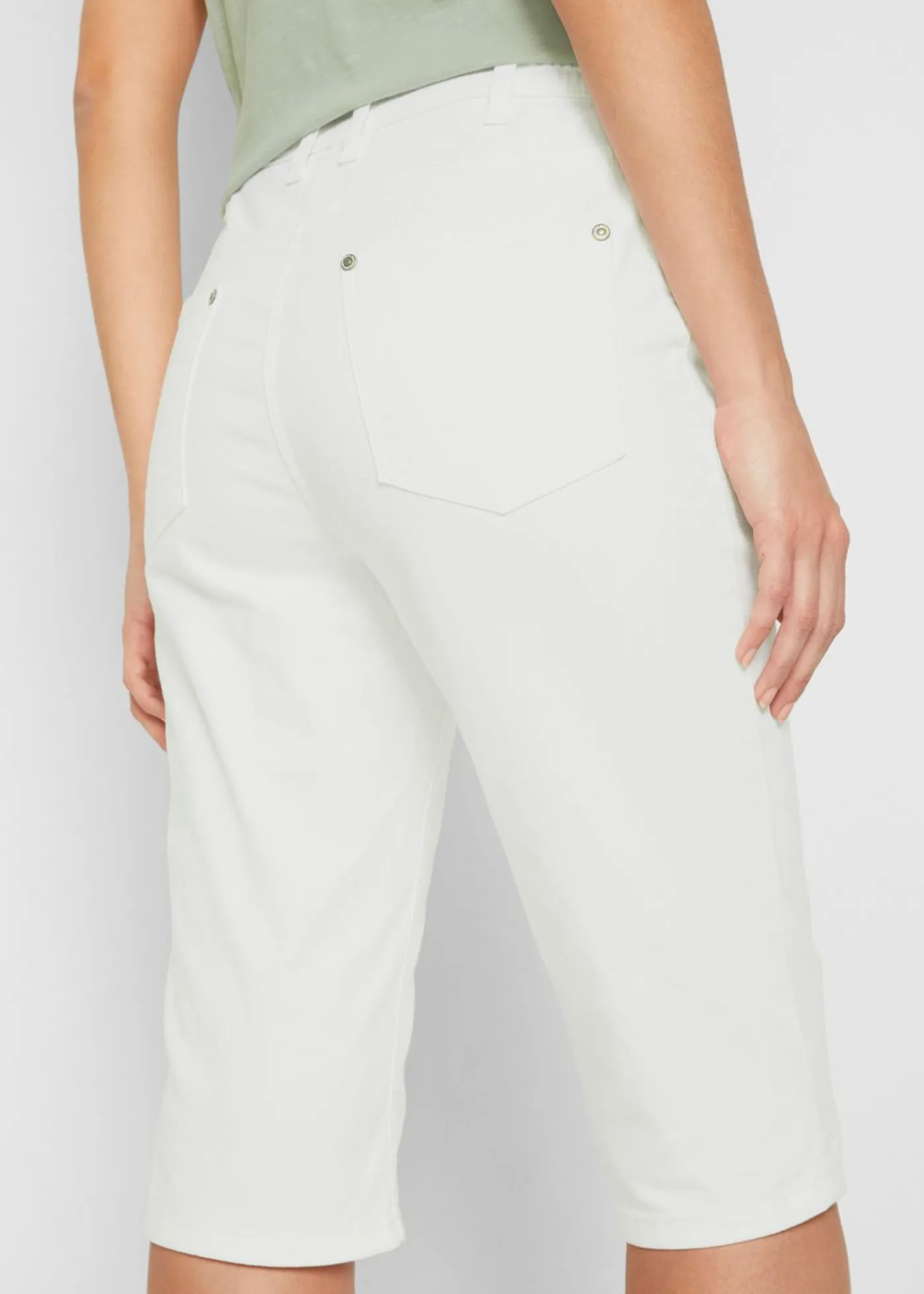 Discount Bermudas vaqueras, elásticas, con bajo enrollado Mujer Shorts|Vaqueros