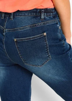 Outlet Bermudas vaqueras, mid waist, con cintura cómoda Mujer Shorts|Vaqueros