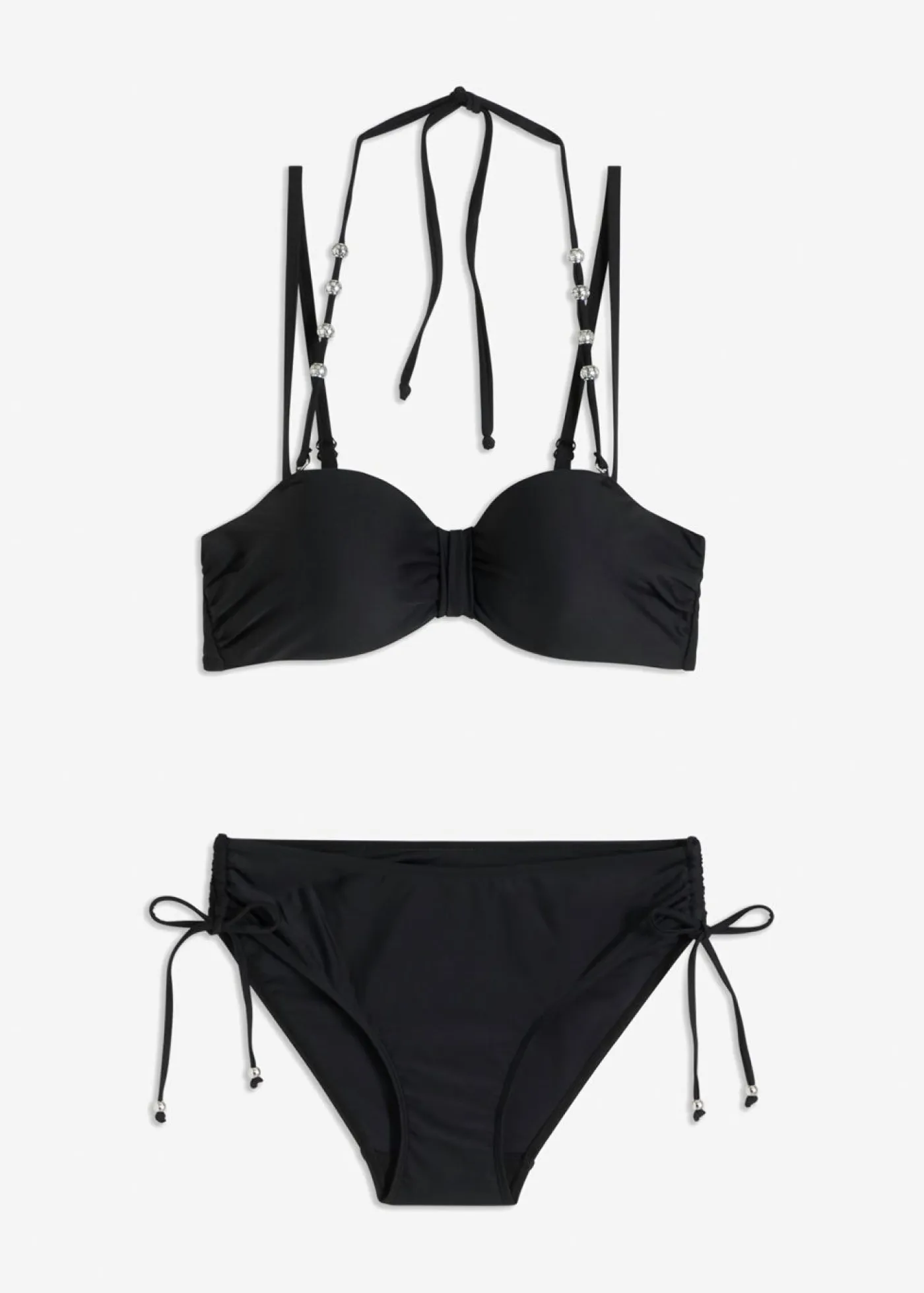 Bikini balconette (2 piezas) con tirantes halter extra Mujer Bikinis|Copas Grandes (D-G)