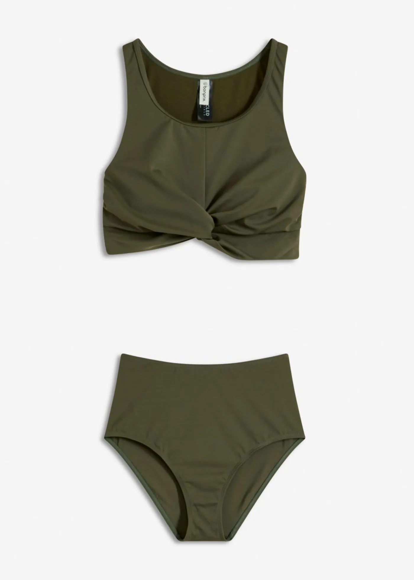 Best Bikini bustier con diseño cruzado (2 piezas) Mujer Bikinis