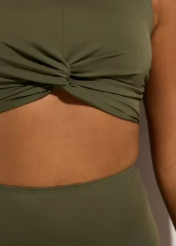 Best Bikini bustier con diseño cruzado (2 piezas) Mujer Bikinis