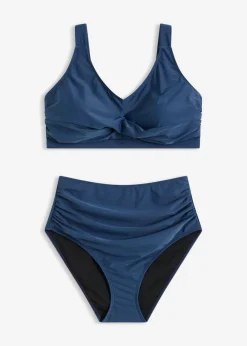 New Bikini con ligero efecto moldeador y aspecto cruzado (2 piezas) Mujer Vestidos Moldeadores|Novedades