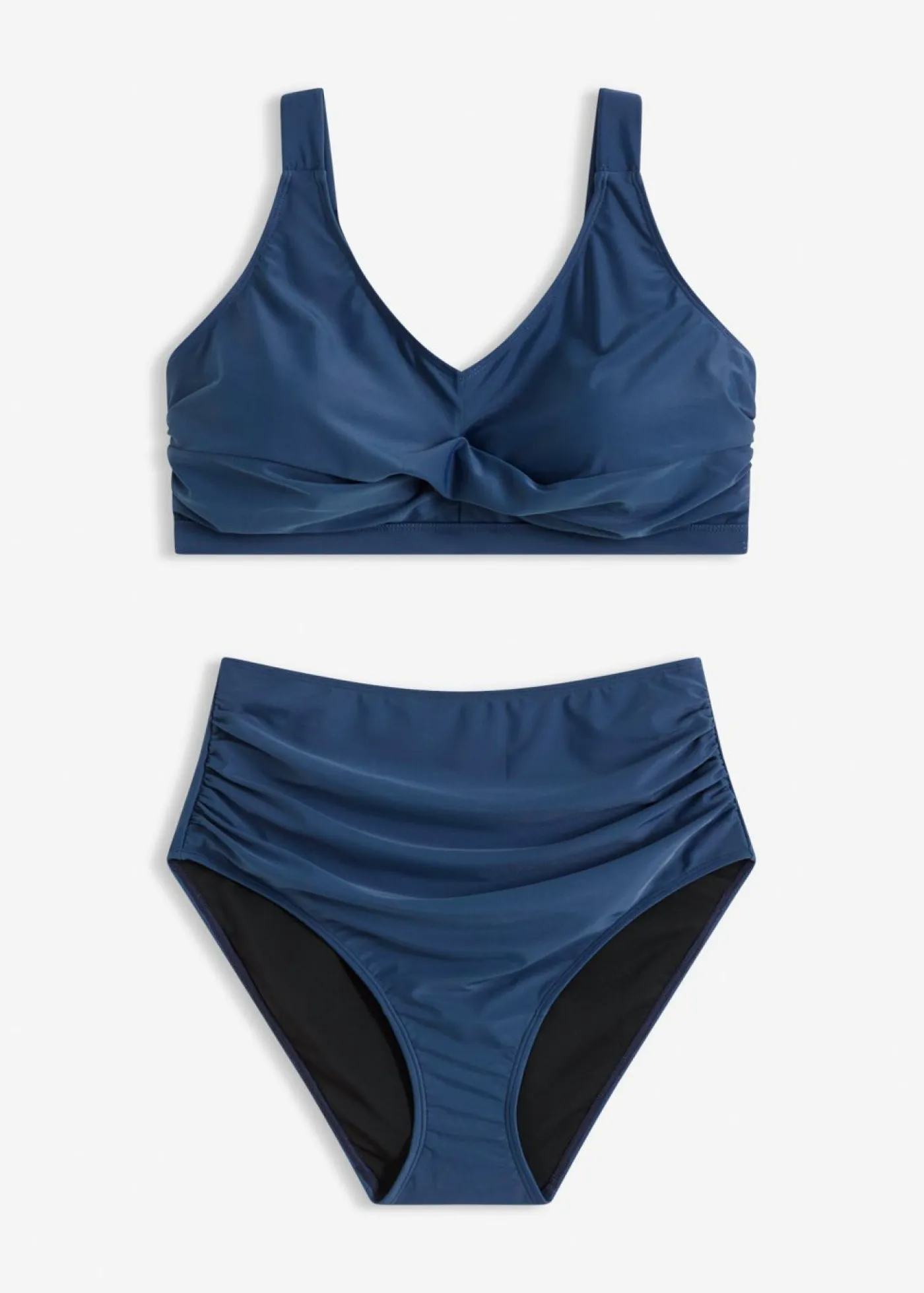 New Bikini con ligero efecto moldeador y aspecto cruzado (2 piezas) Mujer Vestidos Moldeadores|Novedades