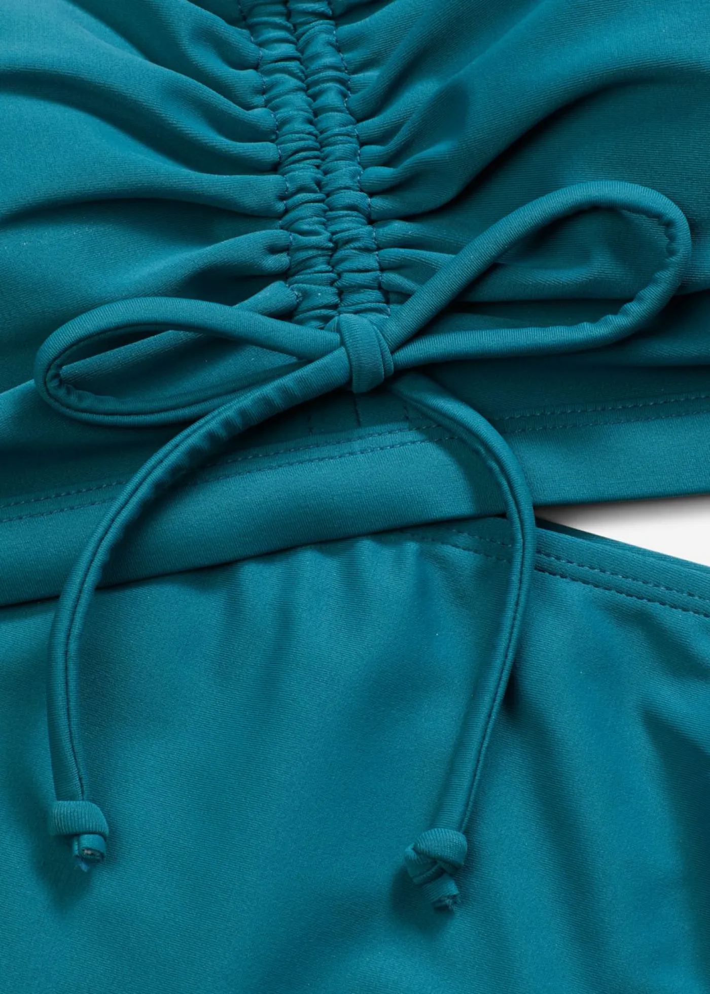 Hot Bikini tipo bustier (2 piezas) con cintas para anudar Mujer Novedades|Bikinis