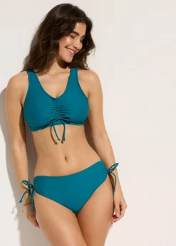 Hot Bikini tipo bustier (2 piezas) con cintas para anudar Mujer Novedades|Bikinis