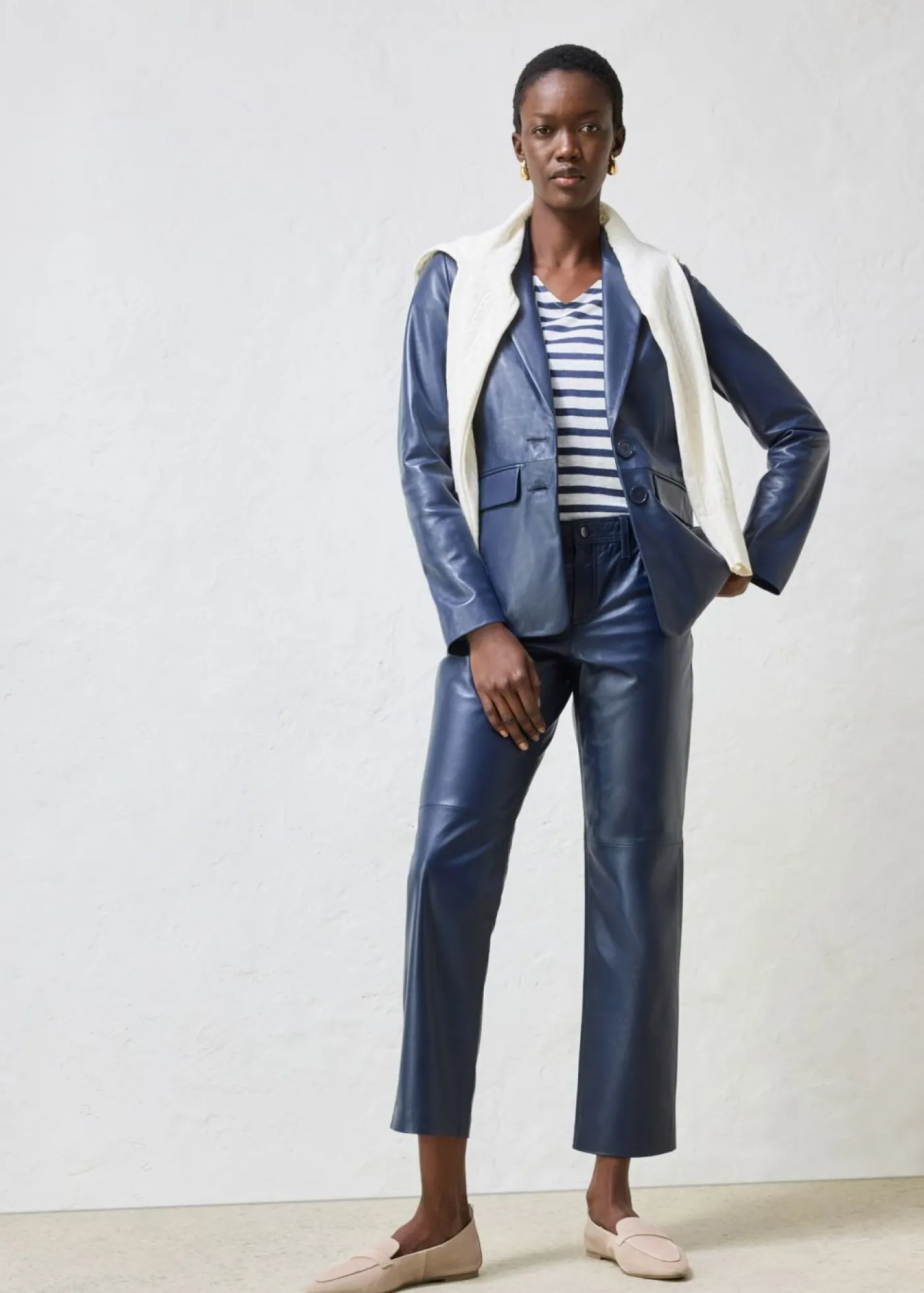 Sale Blazer con napa de borrego Mujer Premium|Blazers