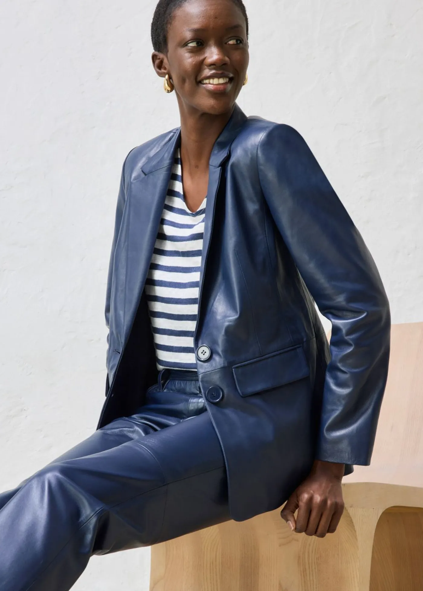 Sale Blazer con napa de borrego Mujer Premium|Blazers