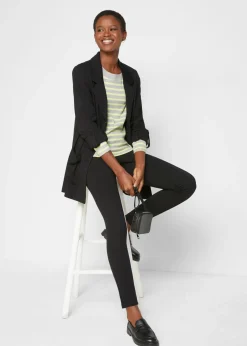 Hot Blazer largo Punto di Roma de mezcla de viscosa Mujer Blazers|Ropa Cómoda