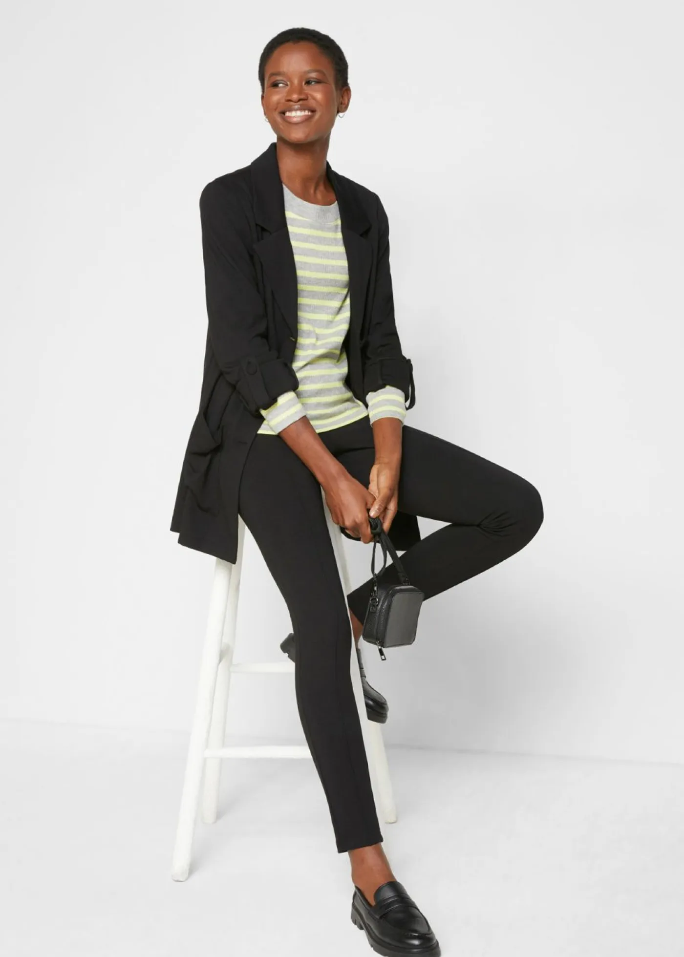 Hot Blazer largo Punto di Roma de mezcla de viscosa Mujer Blazers|Ropa Cómoda