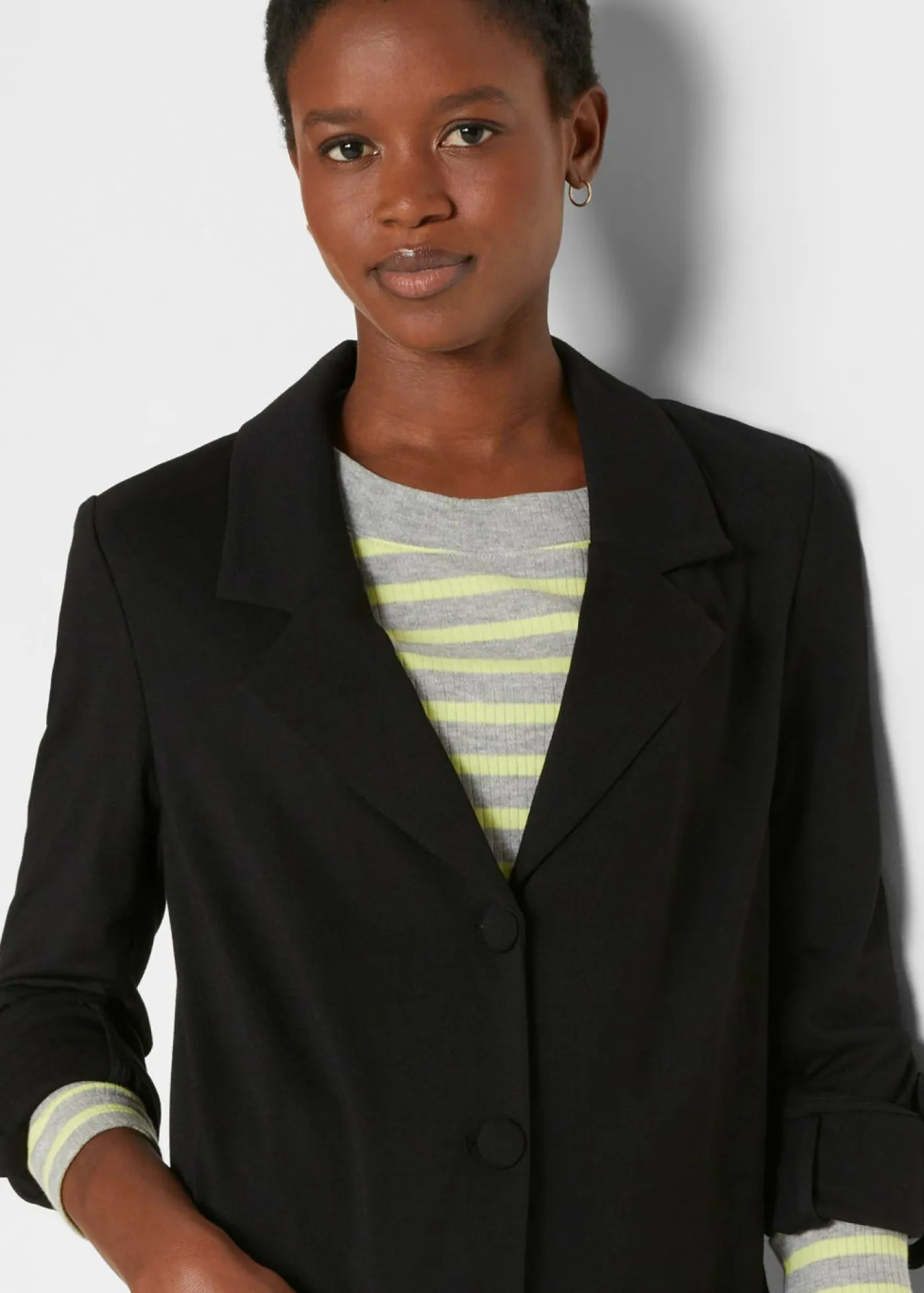 Hot Blazer largo Punto di Roma de mezcla de viscosa Mujer Blazers|Ropa Cómoda