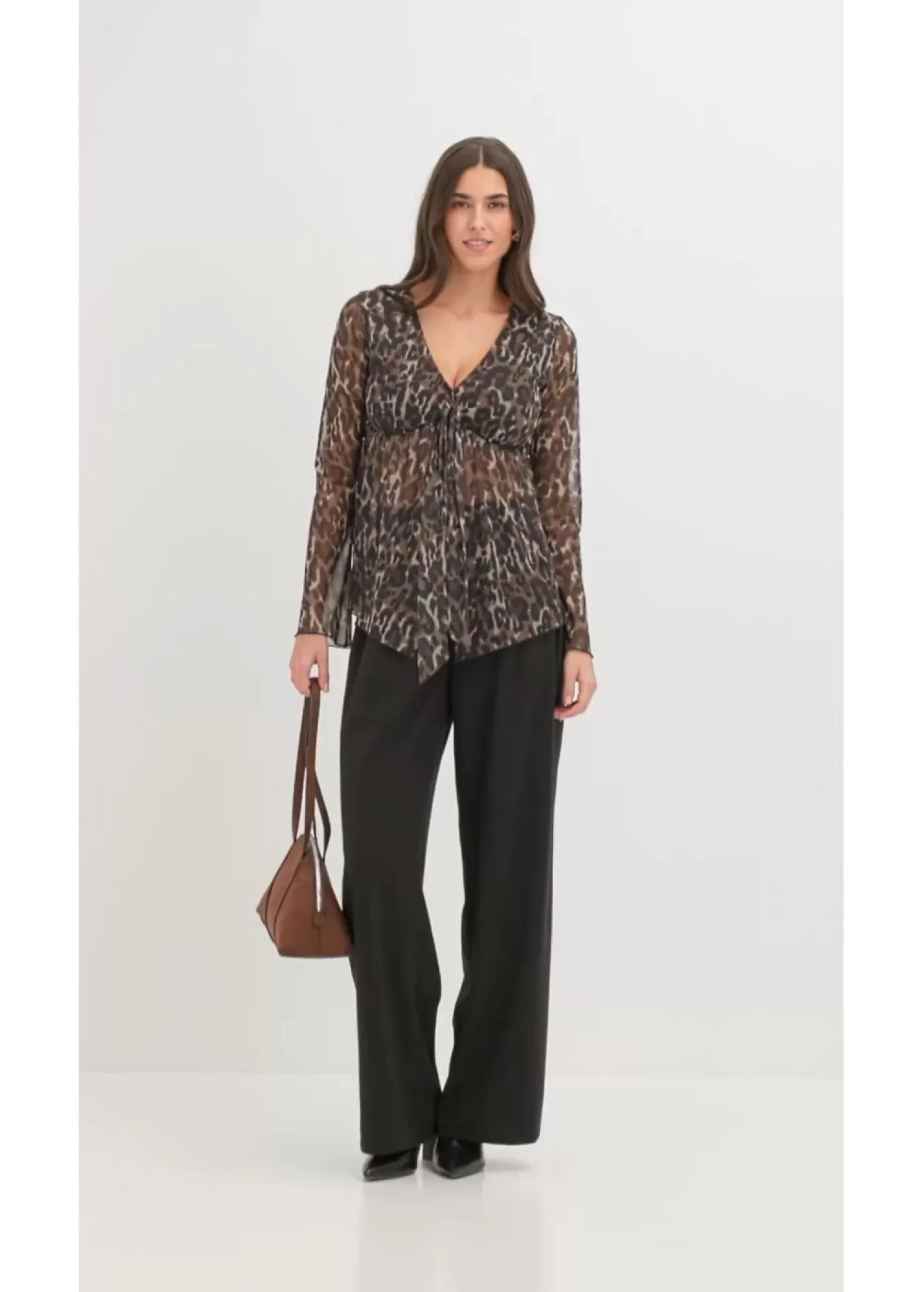 Discount Blusa ajustada de malla Mujer Camisas Y Blusas|Novedades