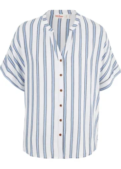 Blusa arrugada de viscosa fluida Mujer Camisas Y Blusas