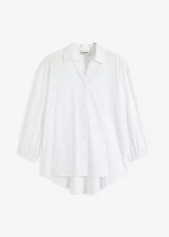 Discount Blusa asimétrica con mangas abullonadas Mujer Camisas Y Blusas