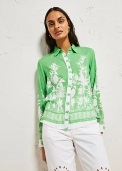 Sale Blusa asimétrica de viscosa fluida Mujer Camisas Y Blusas