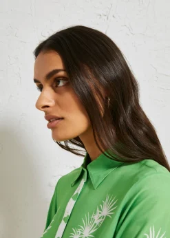 Sale Blusa asimétrica de viscosa fluida Mujer Camisas Y Blusas