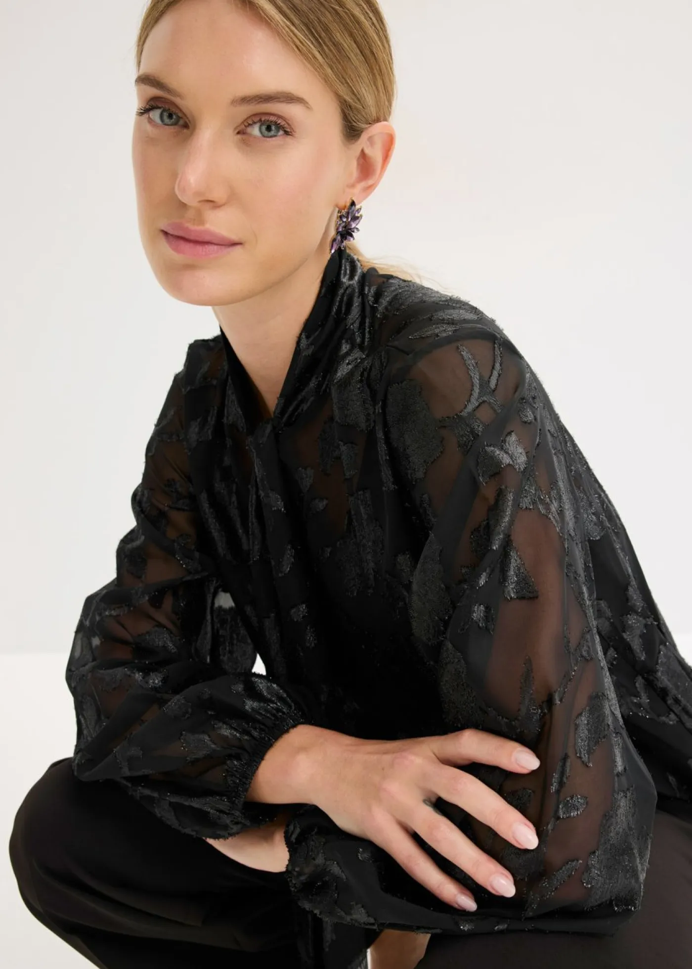 Sale Blusa con bordado Mujer Camisas Y Blusas|Ropa Elegante