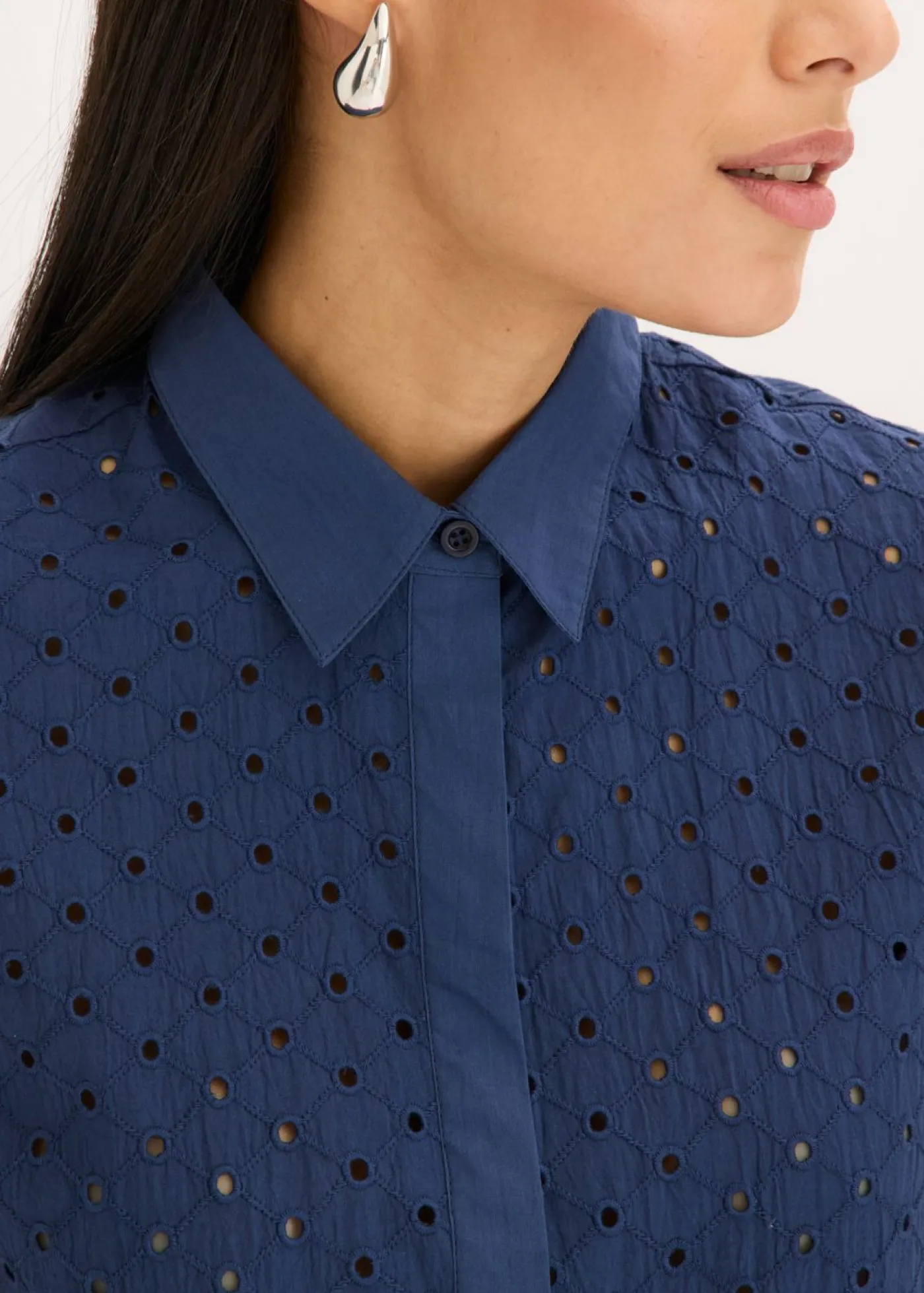 Discount Blusa con bordado calado Mujer Camisas Y Blusas
