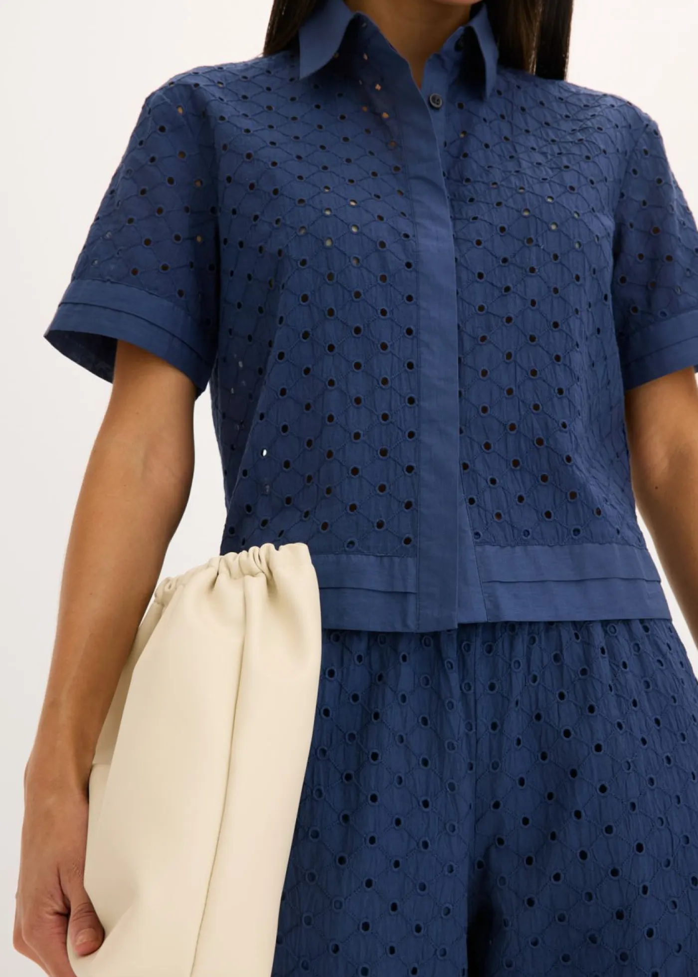 Discount Blusa con bordado calado Mujer Camisas Y Blusas