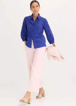 Best Blusa con bordado calado Mujer Camisas Y Blusas