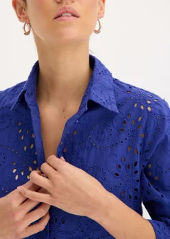 Best Blusa con bordado calado Mujer Camisas Y Blusas